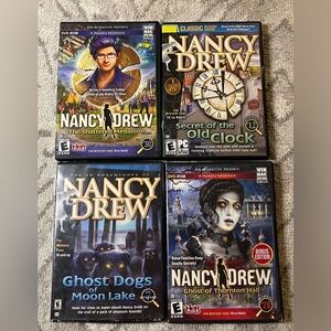 Nancy Drew Pc Game Lot X4 (Windows/Mac, 2014) ROM Untested